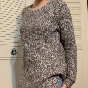Grey knitted sweater